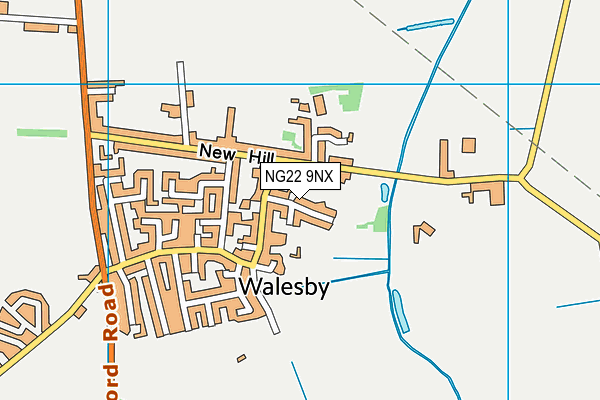 NG22 9NX map - OS VectorMap District (Ordnance Survey)