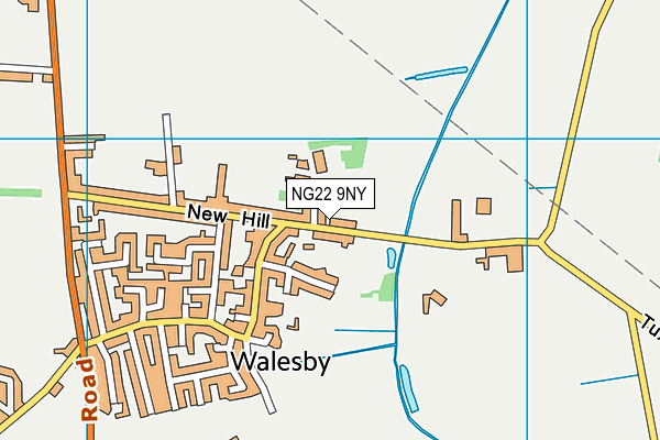 NG22 9NY map - OS VectorMap District (Ordnance Survey)