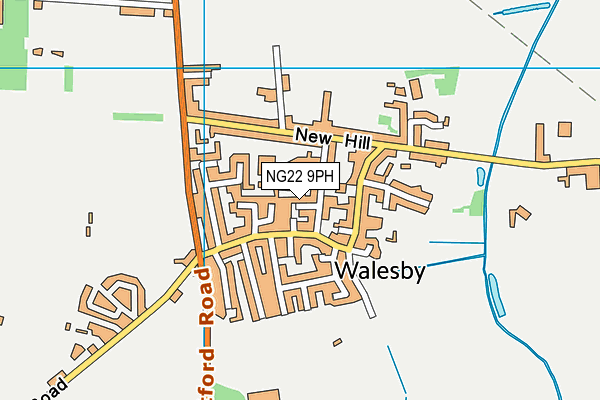 NG22 9PH map - OS VectorMap District (Ordnance Survey)