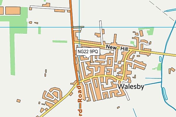 NG22 9PQ map - OS VectorMap District (Ordnance Survey)