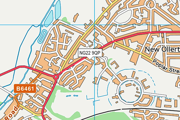 NG22 9QP map - OS VectorMap District (Ordnance Survey)