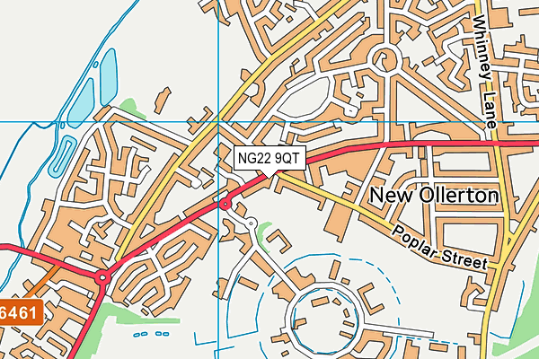 NG22 9QT map - OS VectorMap District (Ordnance Survey)