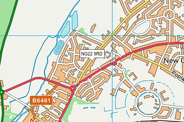 NG22 9RD map - OS VectorMap District (Ordnance Survey)