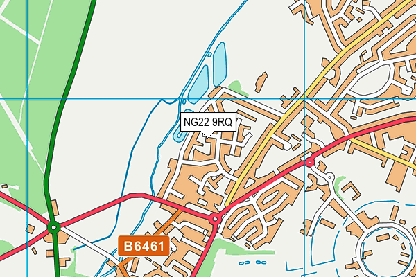 NG22 9RQ map - OS VectorMap District (Ordnance Survey)