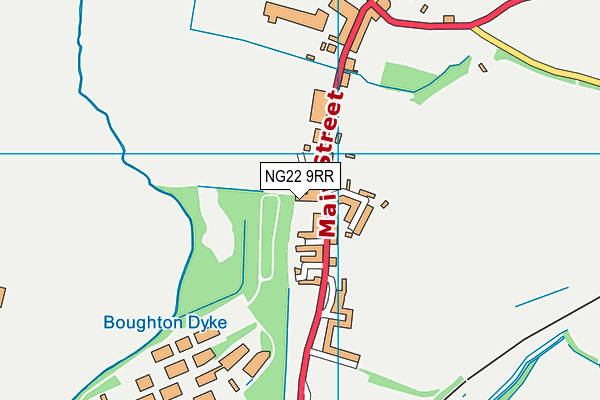 NG22 9RR map - OS VectorMap District (Ordnance Survey)