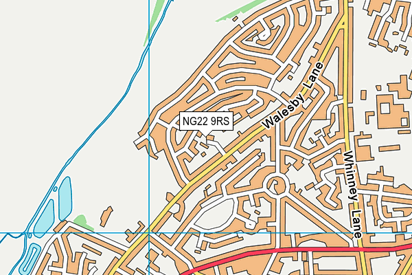 NG22 9RS map - OS VectorMap District (Ordnance Survey)