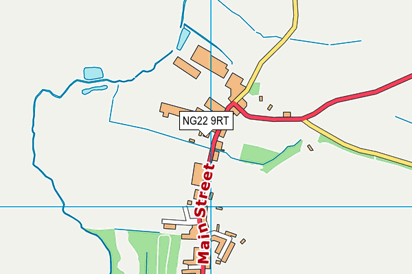NG22 9RT map - OS VectorMap District (Ordnance Survey)