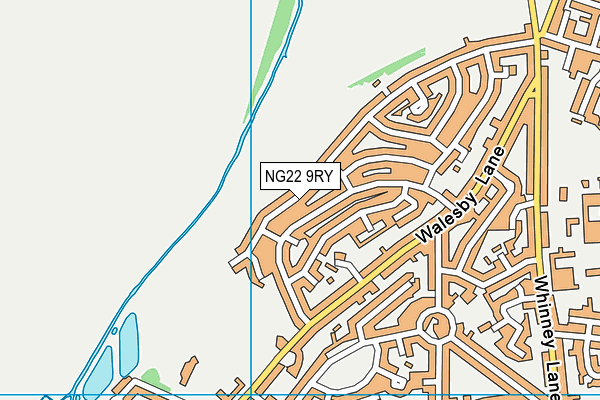 NG22 9RY map - OS VectorMap District (Ordnance Survey)