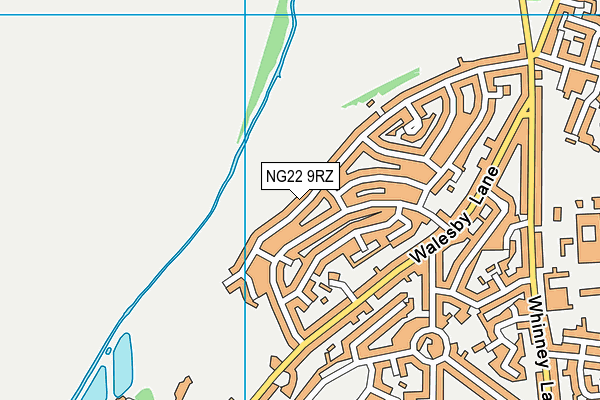 NG22 9RZ map - OS VectorMap District (Ordnance Survey)