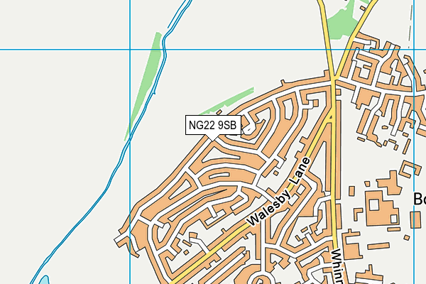 NG22 9SB map - OS VectorMap District (Ordnance Survey)