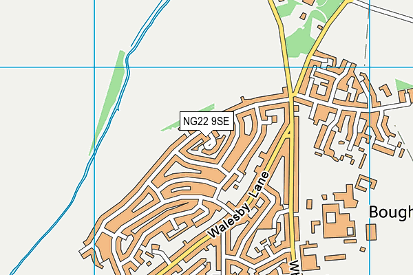 NG22 9SE map - OS VectorMap District (Ordnance Survey)