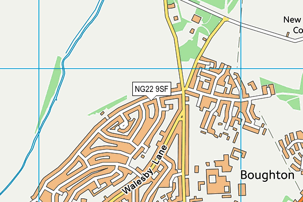 NG22 9SF map - OS VectorMap District (Ordnance Survey)