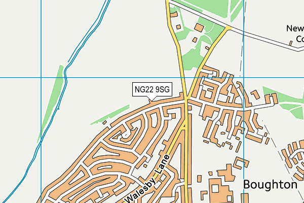 NG22 9SG map - OS VectorMap District (Ordnance Survey)