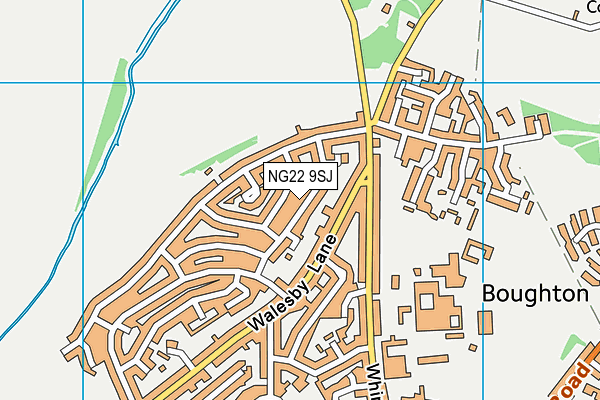 NG22 9SJ map - OS VectorMap District (Ordnance Survey)