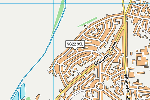 NG22 9SL map - OS VectorMap District (Ordnance Survey)