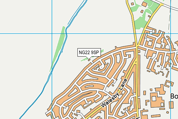 NG22 9SP map - OS VectorMap District (Ordnance Survey)