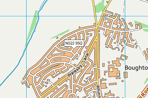 NG22 9SQ map - OS VectorMap District (Ordnance Survey)