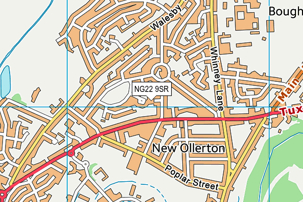 NG22 9SR map - OS VectorMap District (Ordnance Survey)