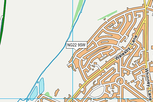 NG22 9SW map - OS VectorMap District (Ordnance Survey)