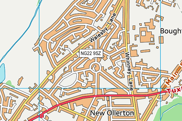 NG22 9SZ map - OS VectorMap District (Ordnance Survey)