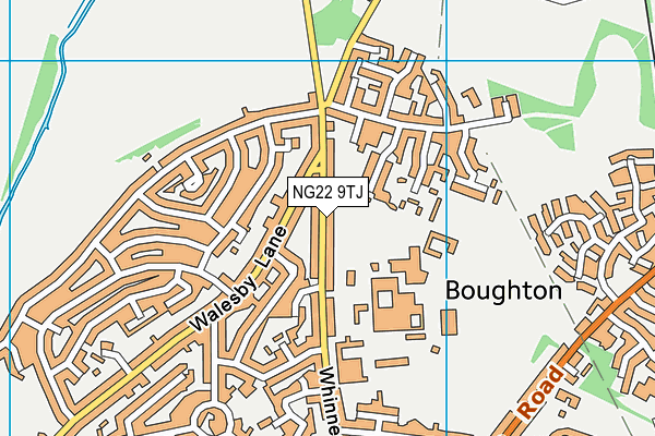 NG22 9TJ map - OS VectorMap District (Ordnance Survey)