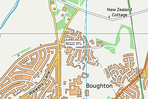 NG22 9TL map - OS VectorMap District (Ordnance Survey)
