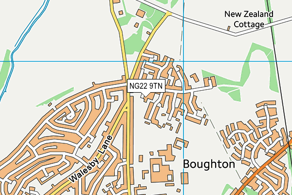 NG22 9TN map - OS VectorMap District (Ordnance Survey)