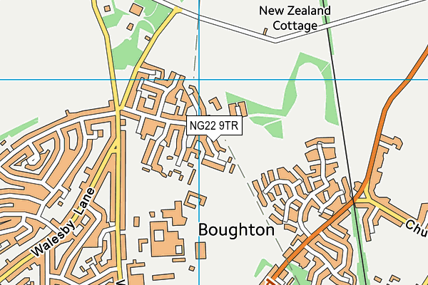 NG22 9TR map - OS VectorMap District (Ordnance Survey)