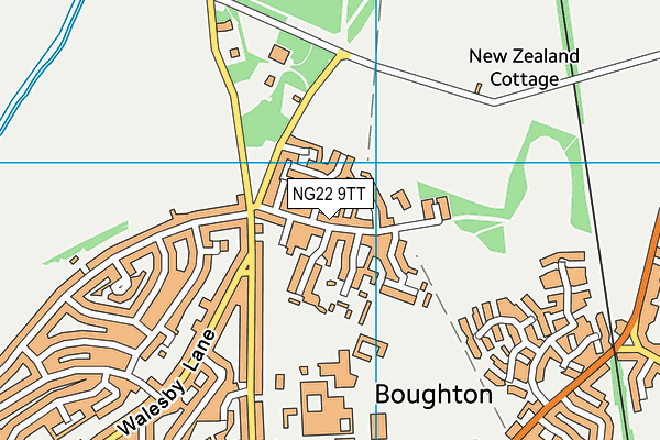 NG22 9TT map - OS VectorMap District (Ordnance Survey)