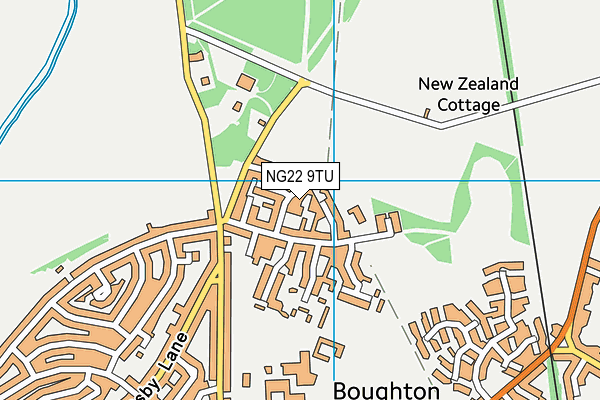 NG22 9TU map - OS VectorMap District (Ordnance Survey)