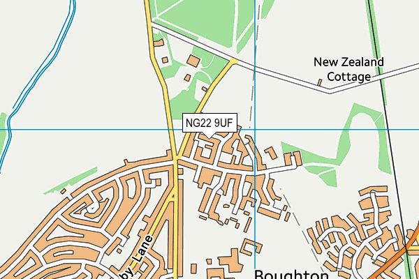 NG22 9UF map - OS VectorMap District (Ordnance Survey)