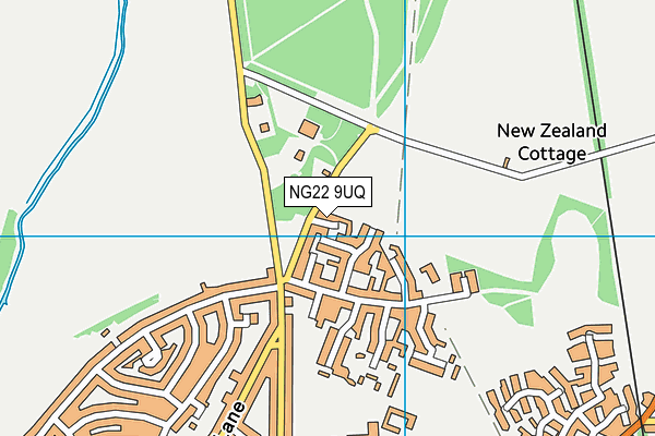 NG22 9UQ map - OS VectorMap District (Ordnance Survey)