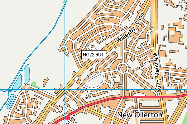 Walesby Lane map (NG22 9UT) - OS VectorMap District (Ordnance Survey)