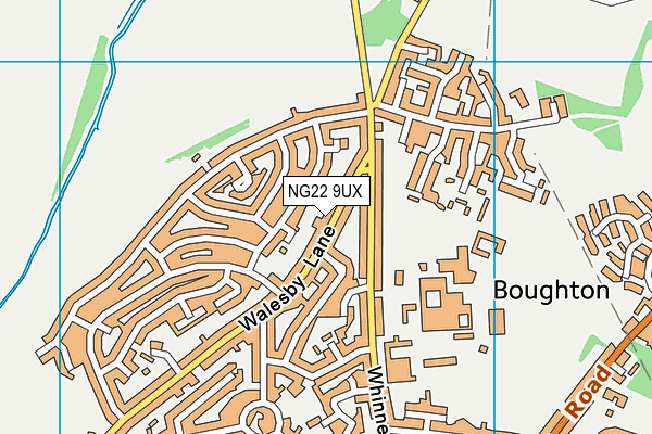 NG22 9UX map - OS VectorMap District (Ordnance Survey)