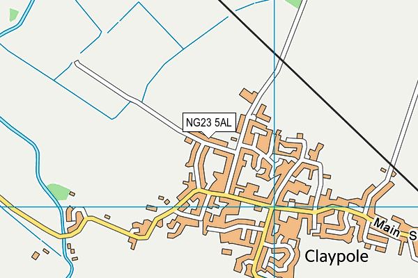 NG23 5AL map - OS VectorMap District (Ordnance Survey)