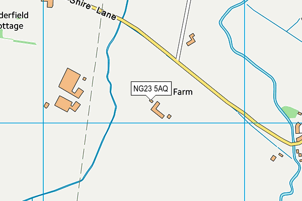 NG23 5AQ map - OS VectorMap District (Ordnance Survey)