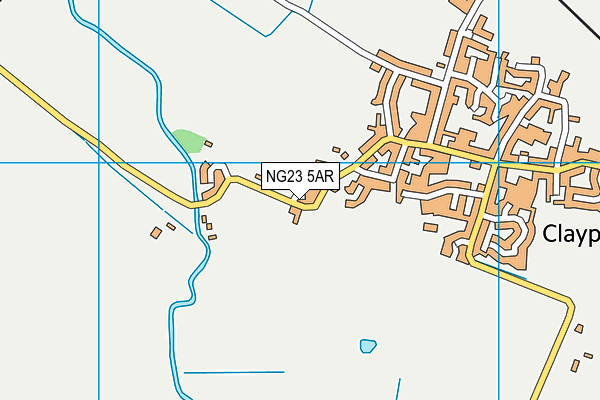 NG23 5AR map - OS VectorMap District (Ordnance Survey)