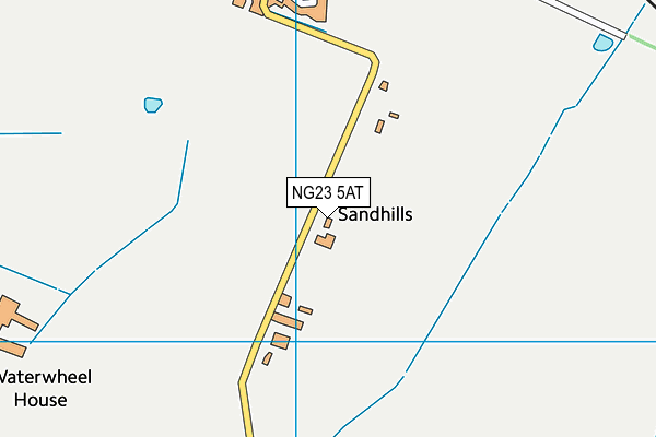 NG23 5AT map - OS VectorMap District (Ordnance Survey)