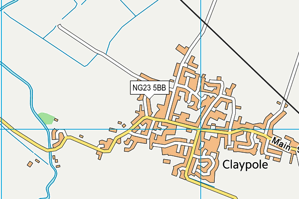 NG23 5BB map - OS VectorMap District (Ordnance Survey)