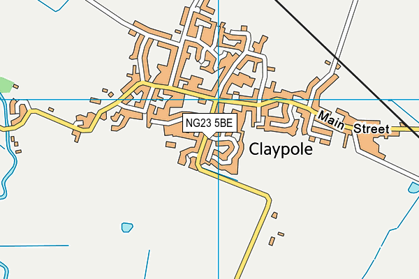 NG23 5BE map - OS VectorMap District (Ordnance Survey)