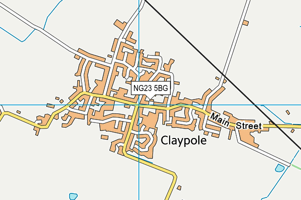 NG23 5BG map - OS VectorMap District (Ordnance Survey)