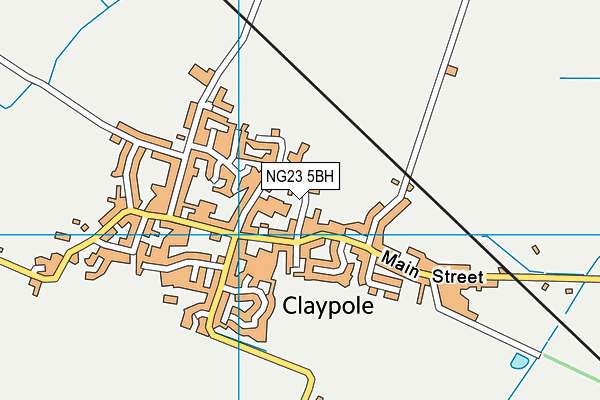 NG23 5BH map - OS VectorMap District (Ordnance Survey)