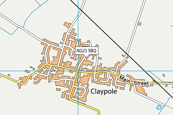 Claypole Community Park map (NG23 5BQ) - OS VectorMap District (Ordnance Survey)