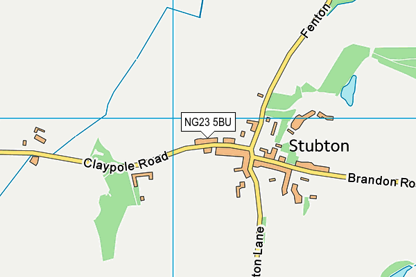 NG23 5BU map - OS VectorMap District (Ordnance Survey)