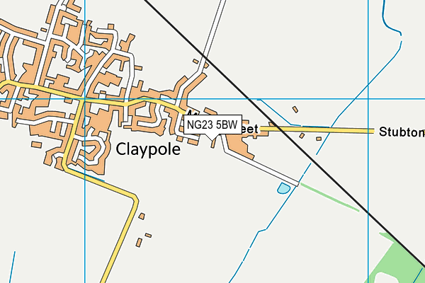 NG23 5BW map - OS VectorMap District (Ordnance Survey)