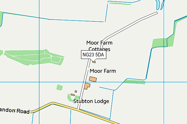 NG23 5DA map - OS VectorMap District (Ordnance Survey)