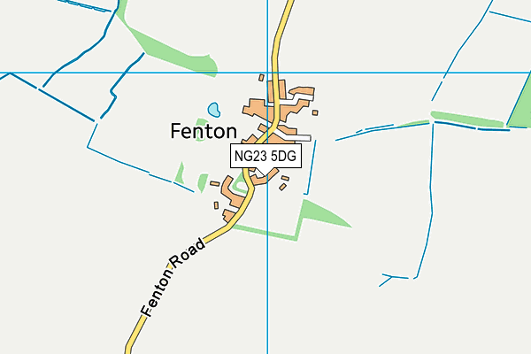 NG23 5DG map - OS VectorMap District (Ordnance Survey)