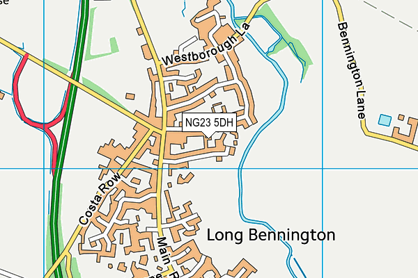 NG23 5DH map - OS VectorMap District (Ordnance Survey)