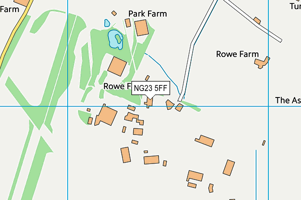 NG23 5FF map - OS VectorMap District (Ordnance Survey)