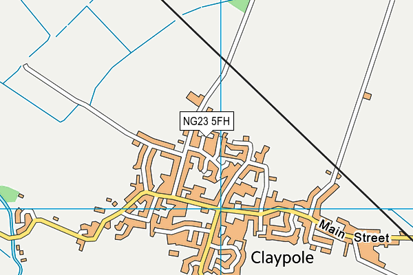 NG23 5FH map - OS VectorMap District (Ordnance Survey)